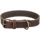 1.0_19004 TRIXIE Rustic rieb. odos antkaklis, XS-S 27-34 cm/18 mm, tams. rudas