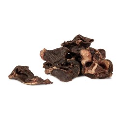 HM-8428 Hau&Miau Puzzo Snack, ėriuko širdies gabalėliai 3x4 cm, 150g (pak50)