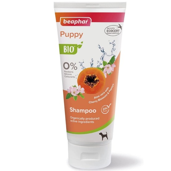 B122813 Beaphar BIO PUPPY SHAMPOO 200ml (pak3)