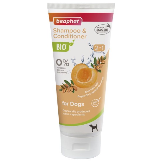 B122837 Beaphar BIO SHAMPOO 2-IN-1, 200ml (pak3)