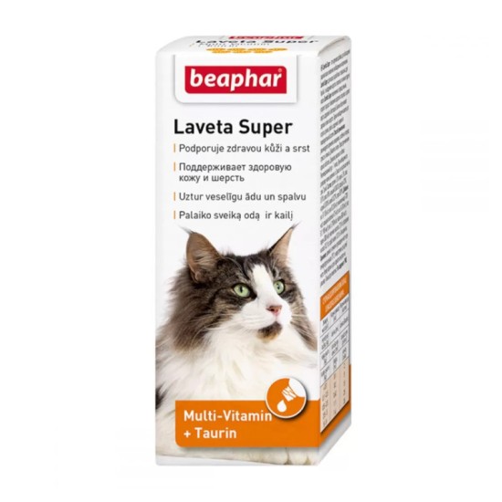 B125241 Beaphar Laveta Super For Cats, 50ml (pak6)