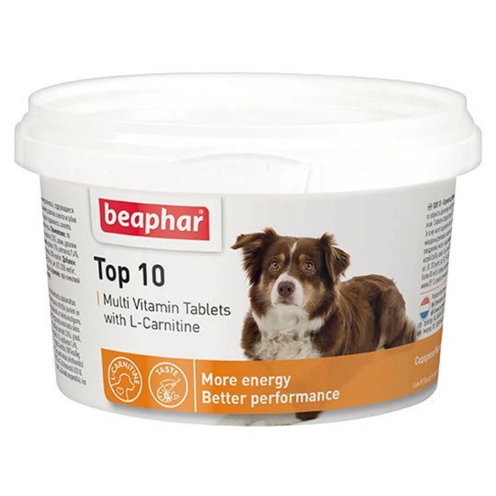 B125425 Beaphar TOP 10 For Dogs, 180tab. (pak6)