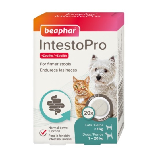 B141289 Beaphar INTESTOPRO TAB S DOG/CAT 20tab (pak6)