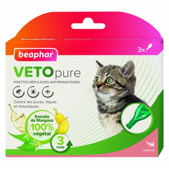 B156153 Beaphar BEA NEEM SPOT ON KITTEN (pak6)