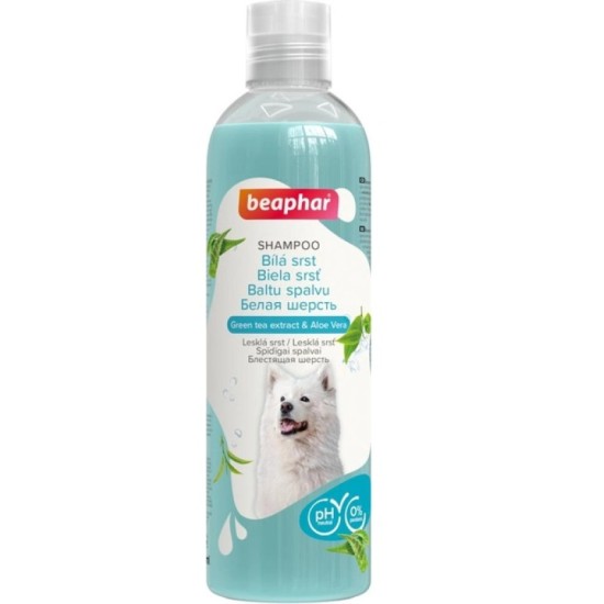 B199839 Beaphar White Coat Shampoo Dog, 250ml (pak6)
