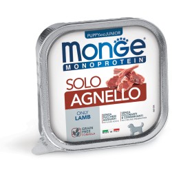 M14700 Monge Monoproteico Solo - Wet Dog Pate 100% Lamb PUPPY 150g (pak24)