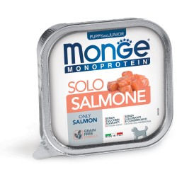 M14731 Monge Monoproteico Solo - Wet Dog Pate 100% Salmon PUPPY 150g (pak24)