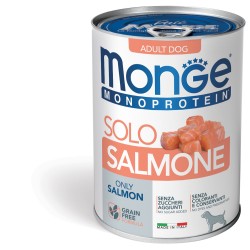 M14588 Monge Monoproteico Solo - Wet Dog Pate 100% Salmon 400g (pak24)