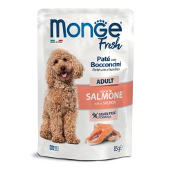 M01121 Monge Fresh - Pouches Dog Adult Salmon 85g (pak28)
