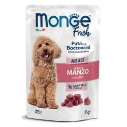 M01138 Monge Fresh - Pouches Dog Adult Beef 85g (pak28)