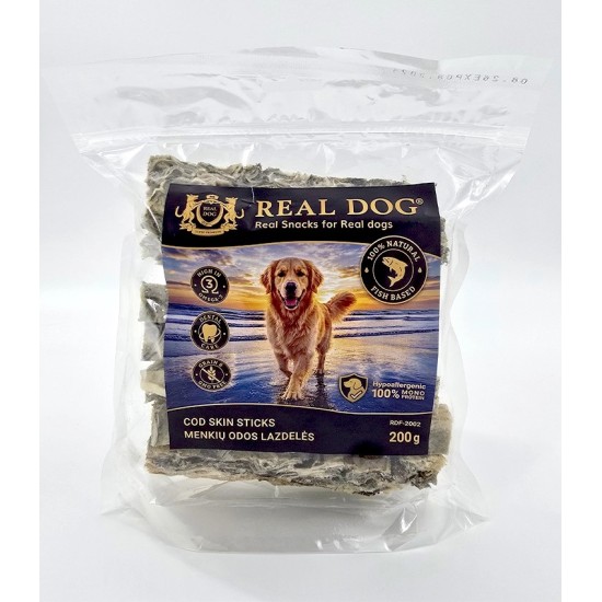 R70530 RDF-2002 REAL DOG SNACKS Menkių odos lazdelės 200g