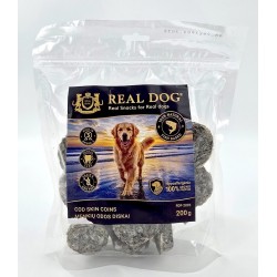 R70561 RDF-2005 REAL DOG SNACKS Menkių odos diskai 200g