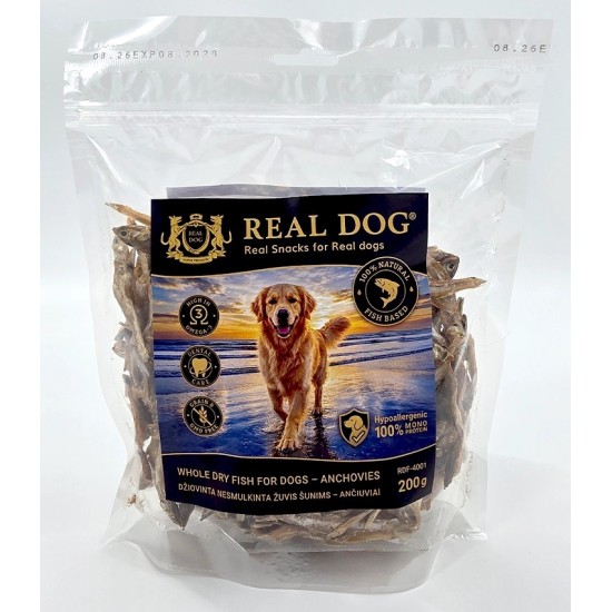 R70615 RDF-4001 REAL DOG SNACKS Ančiuviai 200g