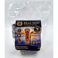 R70653 RDF-5002 REAL DOG SNACKS Lašišų odos ritiniai 200g