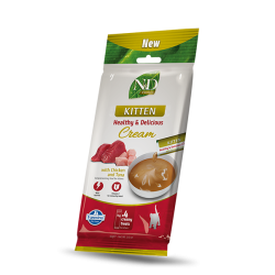 F08897 FARMINA N&D PRIME CAT - CREAM with Chicken&Tuna KITTEN 4x15g (pak15)