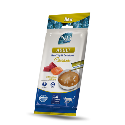 F08910 FARMINA N&D OCEAN CAT - CREAM with Salmon&Tuna ADULT 4x15g (pak15)