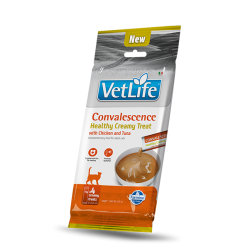 F08972 FARMINA VET LIFE CAT CONVALESCENCE - CREAMY TREAT with Chicken&Tuna 4x15g (pak15)