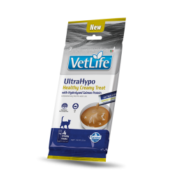 F09047 FARMINA VET LIFE CAT ULTRAHYPO - CREAMY TREAT with Hydrolysed Salmon Protein 4x15g (pak15)