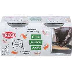 3.4_42692 TRIXIE Sriuba katėms su vištiena ir lašiša, 4 × 80 g (pak.4)