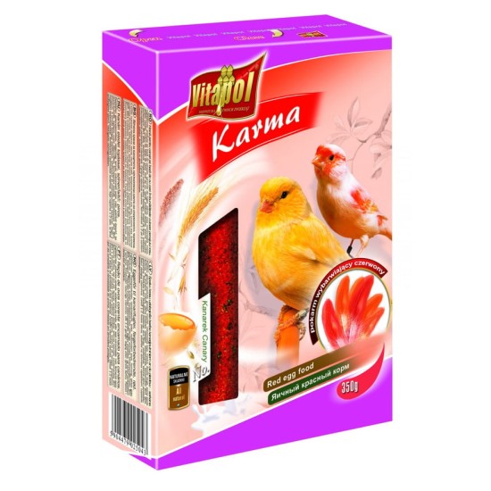 V2504 Vitapol Pašaro papildas kanarėlėms Raudonai plunksnų spalvai 350g