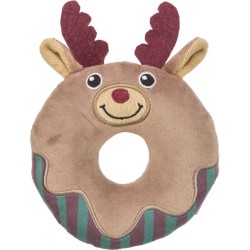 TRX_927158 TRIXIE Xmas Spurga-briedis, pliušas, 14 cm, su garsu (pak.3)