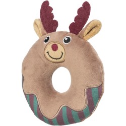 TRX_927158 TRIXIE Xmas Spurga-briedis, pliušas, 14 cm, su garsu (pak.3)