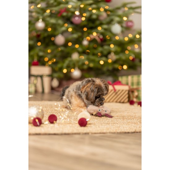 TRX_927158 TRIXIE Xmas Spurga-briedis, pliušas, 14 cm, su garsu (pak.3)