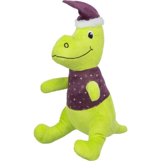 TRX_927167 TRIXIE Xmas Dinozauras, pliušas, 26 cm, su garsu (pak.3)