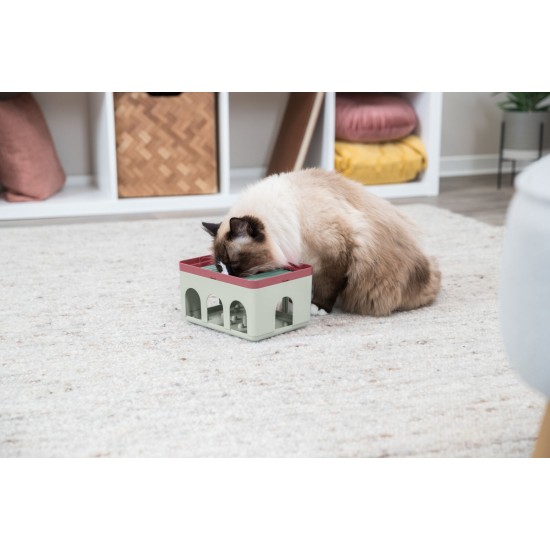 3.5_45896 TRIXIE Cat Activity Rod Box strateginis žaidimas, 20x12x16 cm