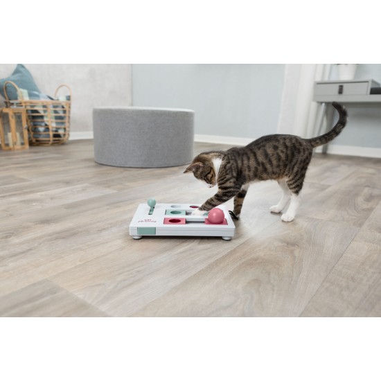 3.5_4596 TRIXIE Cat Activity Brain Mover strateginis žaidimas, 25x20 cm