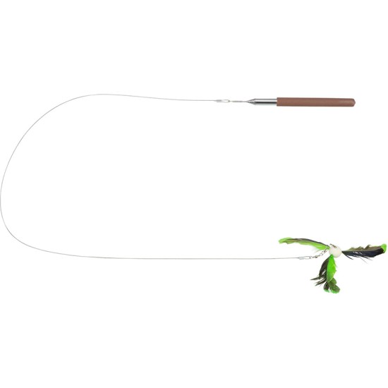 3.5_45744 TRIXIE Meškerė teleskopinė su spyruokle, metalinė, 120 cm (pak.4)