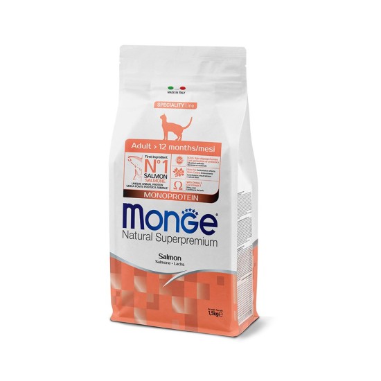 M05517 Monge Dry Cat Adult Salmon Monoprotein 1,5 kg