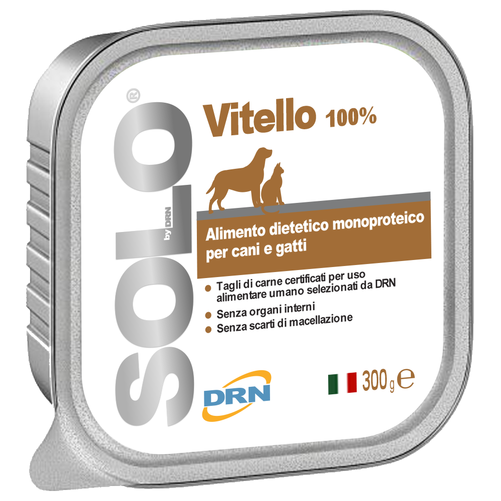 Solo Vitello konservai šunims ir katėms  su Veršiena